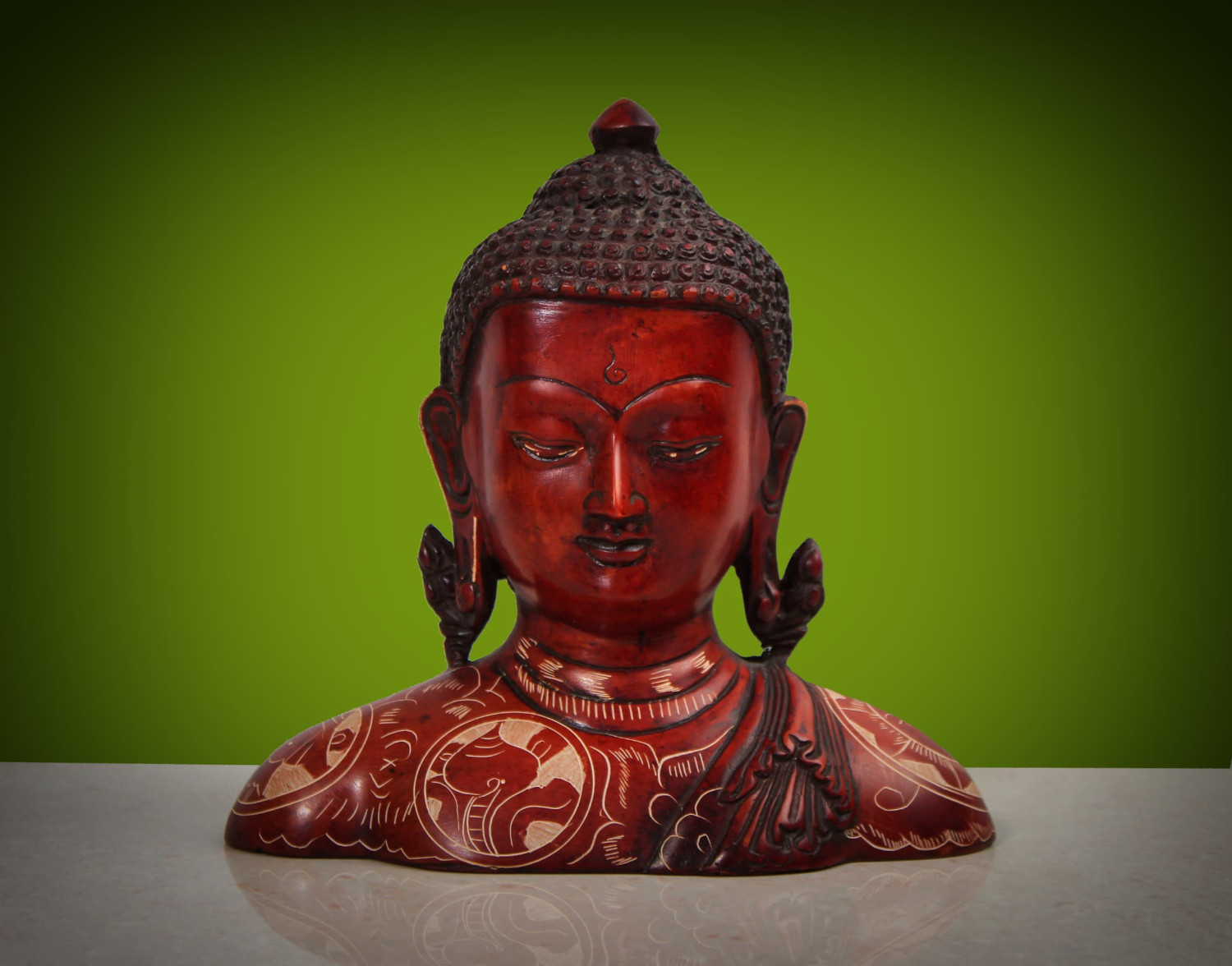 Resin Buddha Etching