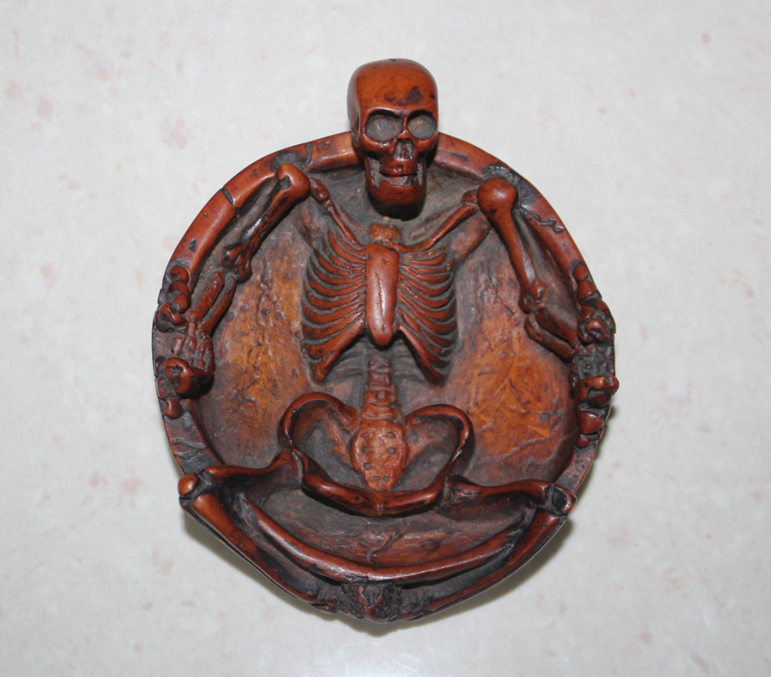 Resin Skeleton Ashtray