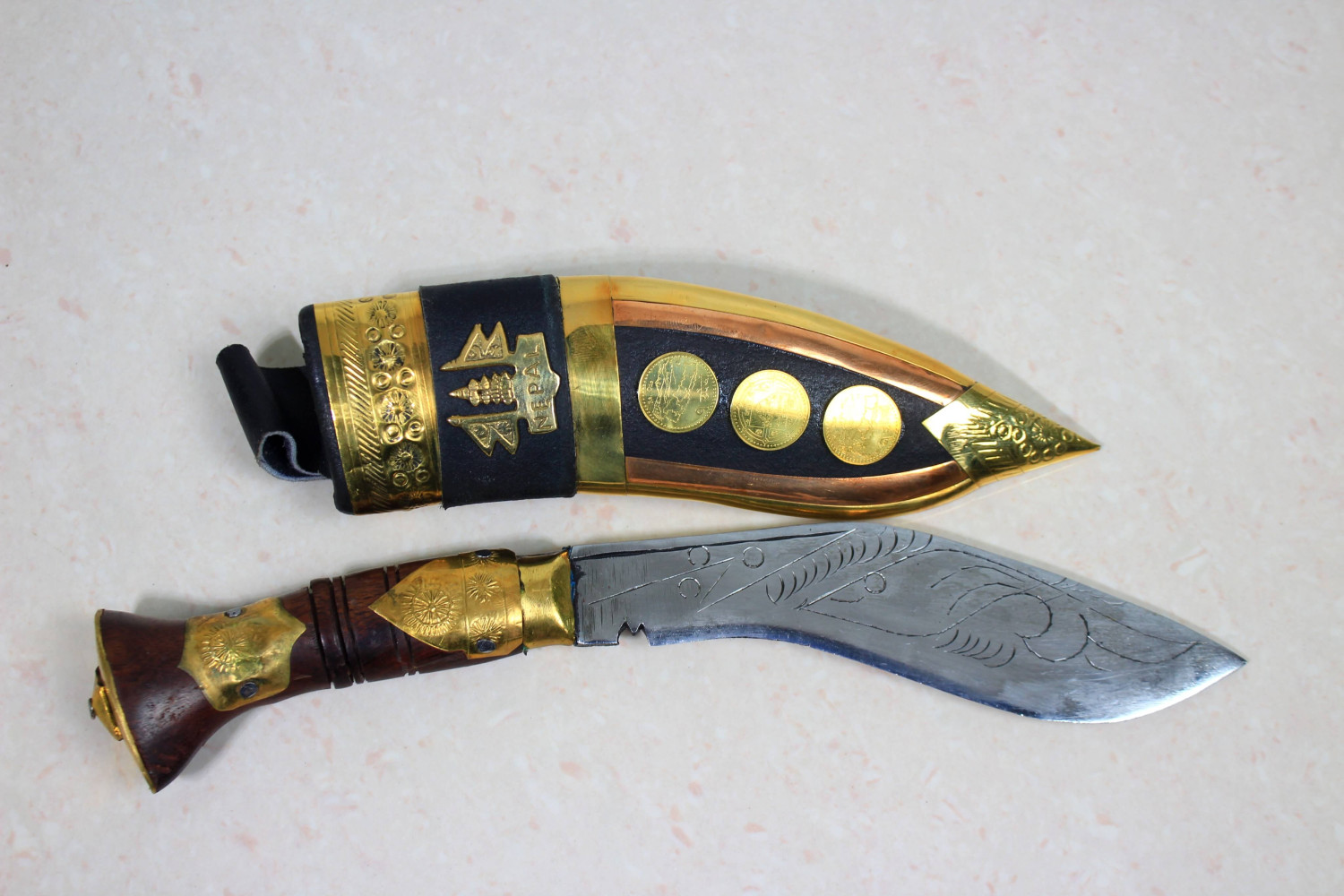 Metal Dagger Brass Fitted Big
