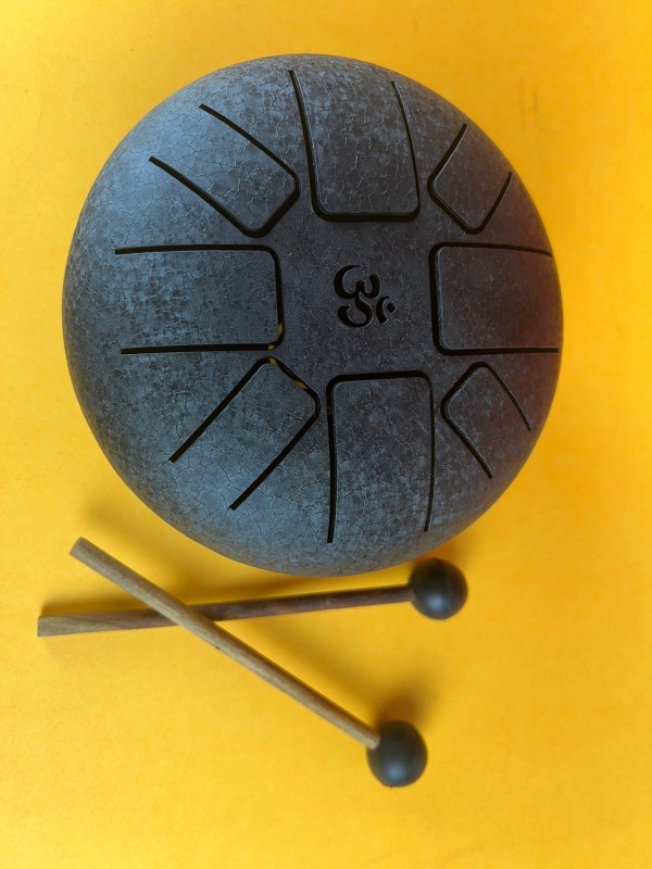 TIBETIAN MUSICAL HAPPY DRUM OM IN BLACK COLOR