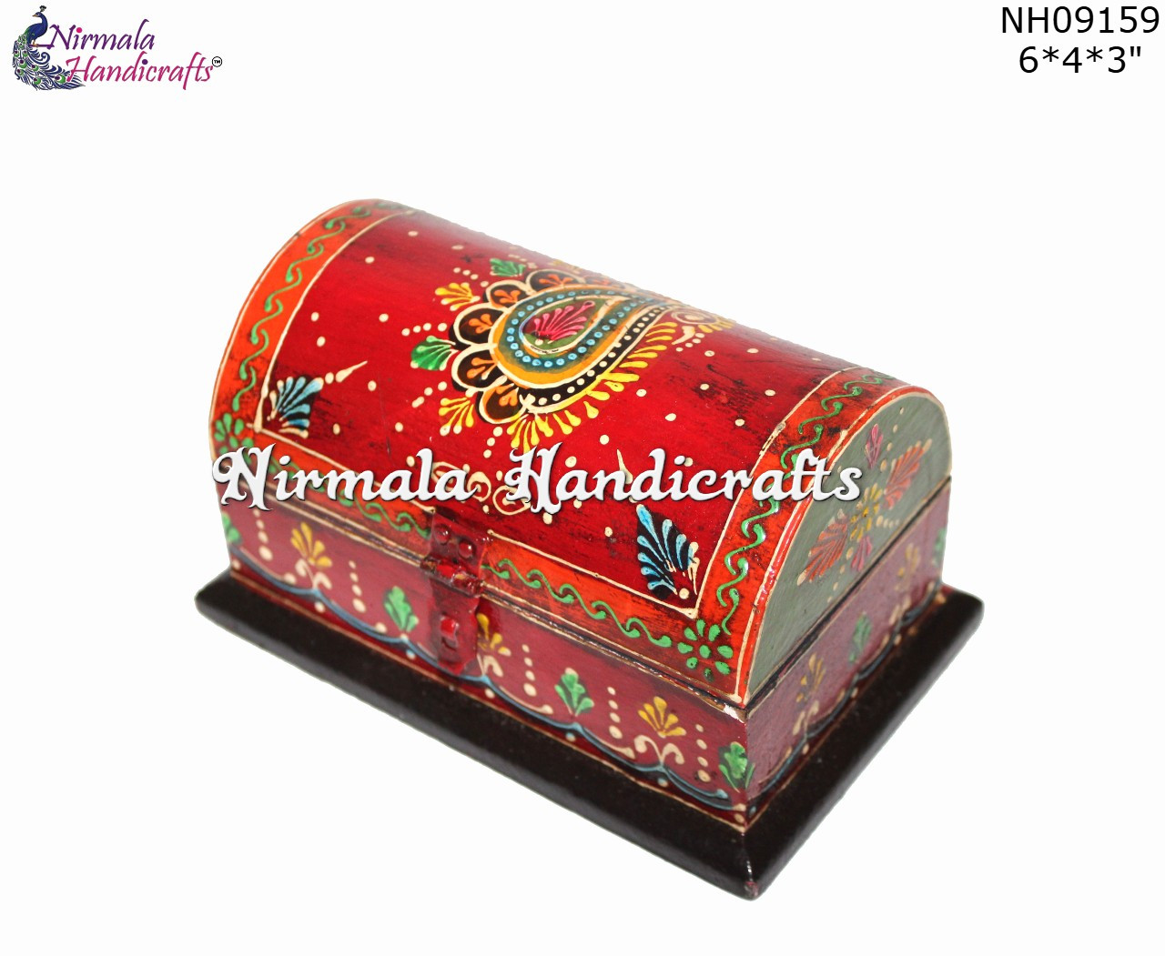 Wooden Half Round Box