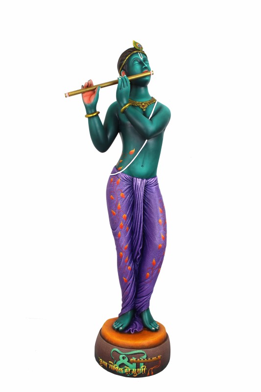 Standing Krishna playing the flute Statue
